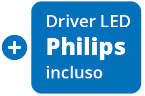 Noxion Pannello A LED Delta Pro V5 Sidelit 28W 3700lm - 830 Luce Calda -  | 60x60cm - UGR <19 - Dali Dimmerabile - Philips Driver