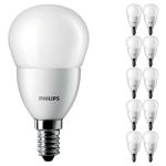 Confezione Multipack 10x Philips Corepro LED Lustre E14 Sferica Ghiaccio 2.8W 250lm - 827 Bianco Molto Caldo | Sostitutiva 25W