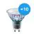 Confezione Multipack 10x Philips MASTER LED Faretti ExpertColor GU10 PAR16 5.5W 400lm 36D - 940 Bianco Freddo | Miglior resa cromatica - Dimmerabile - Sostitutiva 50W