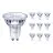Confezione Multipack 10x Philips Corepro LED Faretti GU10 PAR16 4W 345lm 36D - 830 Luce Calda | Sostitutiva 50W