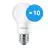 Confezione Multipack 10x Philips Corepro LED Bulbo E27 Pera Ghiaccio 5W 470lm - 930 Luce Calda | Miglior resa cromatica - Sostitua 40W