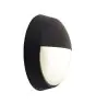 Ansell Bulkhead LED Helder Circolare Palpebra Nero 12.5W 1058lm - 830-840-865 CCT | 215mm - IP54 - Sensore di movimento e luce
