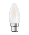 Ledvance Classic Superior LED Bulbo B22d Candela Filamento Ghiaccio 3.4W 470lm - 927 Bianco Molto Caldo | Miglior resa cromatica - Dimmerabile - Sostitutiva 40W
