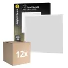 Confezione Multipack 12x Pannello A LED Bright Choice Backlit 36W 3240lm - 840 Bianco Freddo | 60x60cm - UGR 