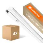 Confezione Multipack 4x Ledvance Reglette LED Linear Compact Interruttore 12W 1200lm - 830 Luce Calda -  | 90cm
